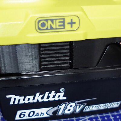 Proper 18V Makita to Ryobi battery adapter