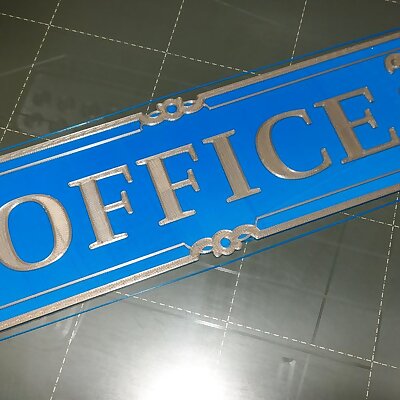 Ornate Office Sign