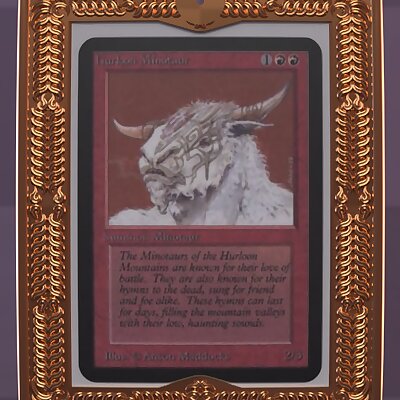 Card frame for standard collectible card MtG Pokemon etc