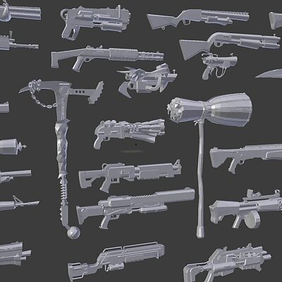 Fornite Assorted Weapons