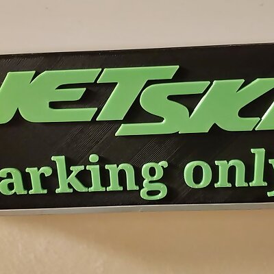Jet Ski Parking Only Sign