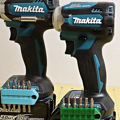 Compact Bits holder for Makita LXT Magnetic Customizable
