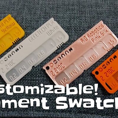 Filament swatch  sample