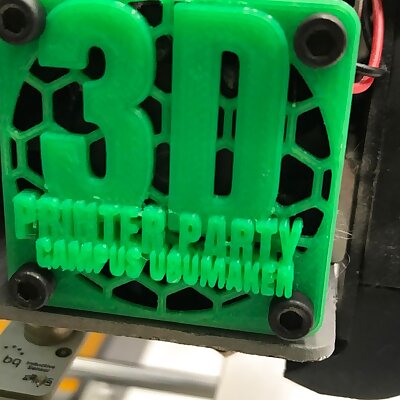 3D Printer Party 2018 Fun cover 40mm