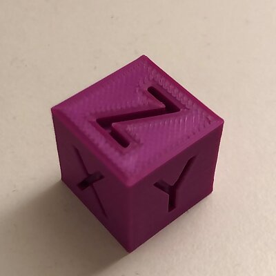 XYZ10mm Calibration Cube