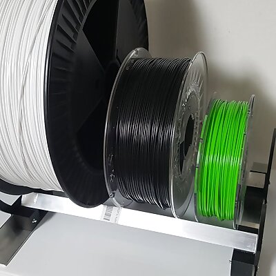 Filament holder storage alu profile 20 x 20 mm  for shelves