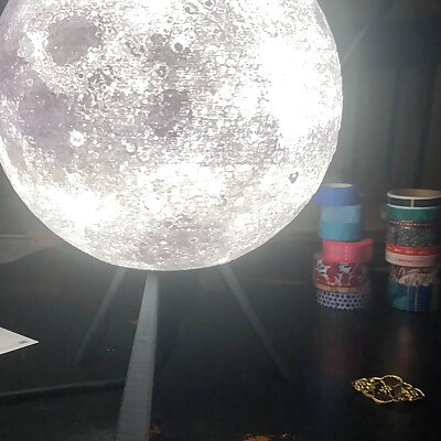 I made my own Moon Lamp!