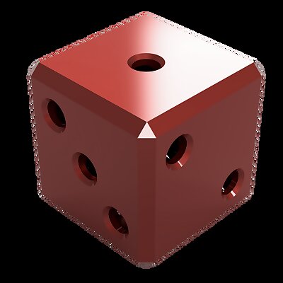 Hollow D6 Dice with builtin support