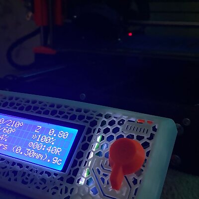 Prusa LCD Cover Honeycomb Remix