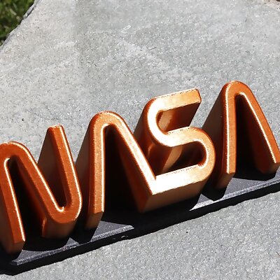NASA Worm 3D Plaque