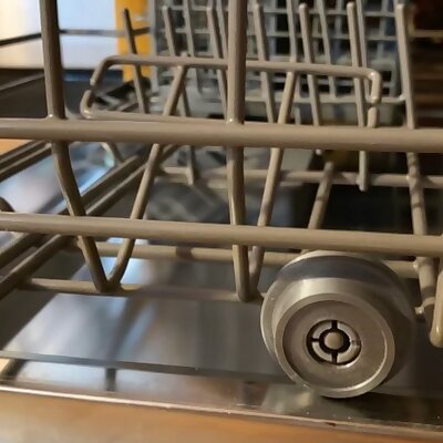 Dishwasher rack wheel