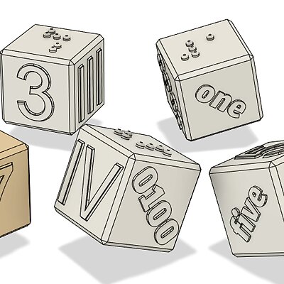 Smart number cubes