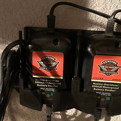 Harley Davidson Double Battery Tender Wall Cradle