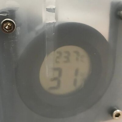 round humidity meter holder
