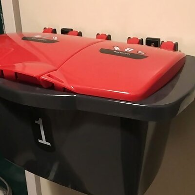 Battery rezycling box hanger