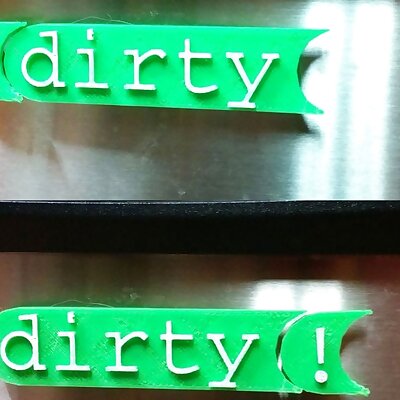 Dishwasher Clean  Dirty Indicator