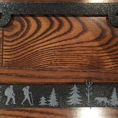 License Plate Cover  Hiking Themed