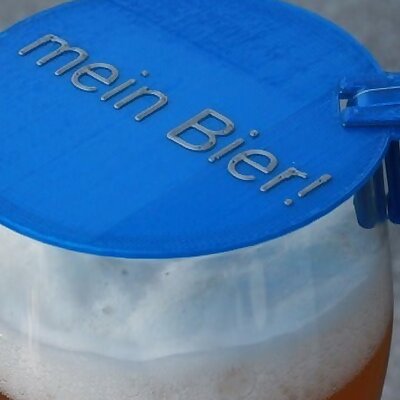Lid for wheat beer glasses German Weizenbier in Bavaria also “Weißbier” with your own name