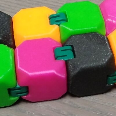 Infinity Cube fidget cube with interchangeable hinges