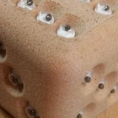 parametric dice with googly eyes