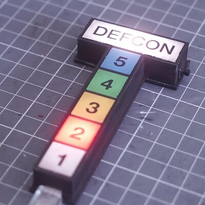 Mini working DEFCON sign