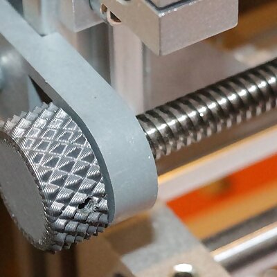 CNC 3018 X and Y axis knob knurled surface