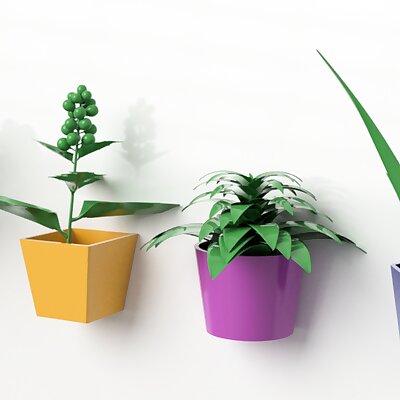 Aromatic fridge flowers pots