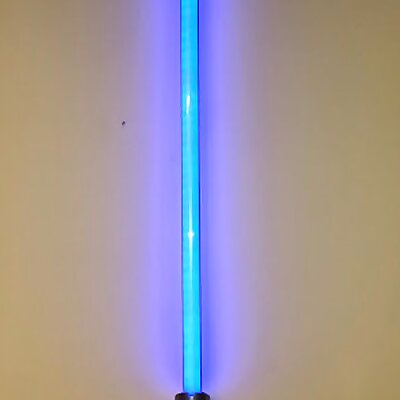 Hidden Savis lightsaber wall mount for specific peace and justice hilt