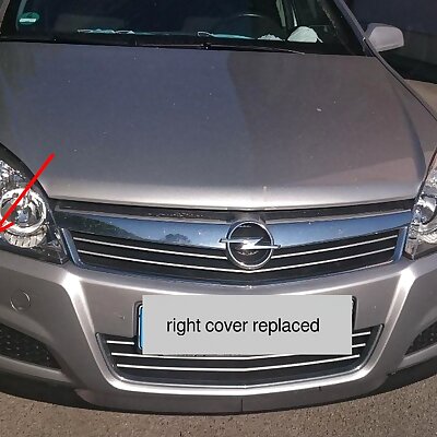 Replacement Cover For Headlamp Washer Opel Vauxhall Astra H