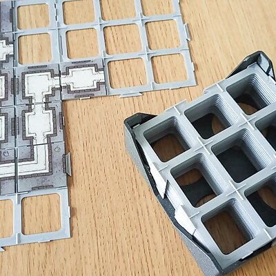 Customizable board game Carcassonne tile grids
