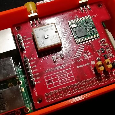 Case for RaspberryPi with LoRaGPS hat