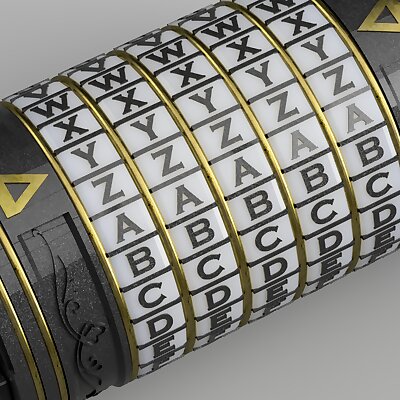 Cryptex 5 6 7 8 or 10 letter wheels