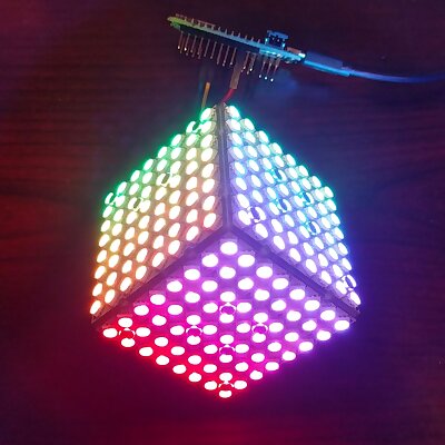 ULTiM8x8 modular nosolder RGB LED half cube