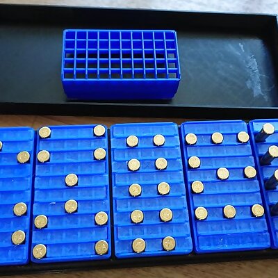 Pins and storage box for smallbore rifle competition