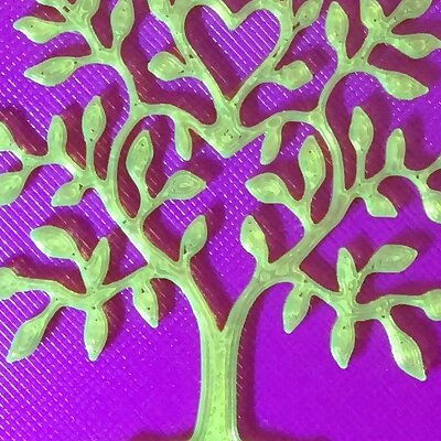 Tree Heart Key Fob