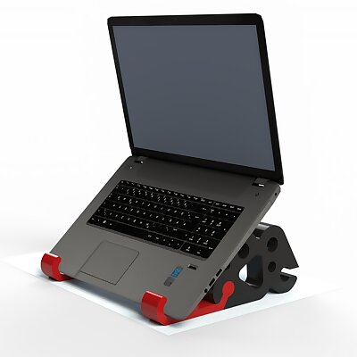 2 Part adjustable laptop stand