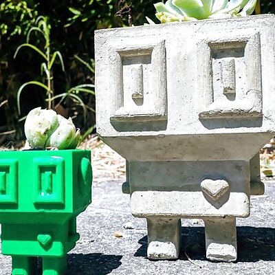 HeartBot Cement planter mold