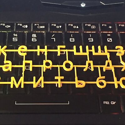 Russian Keyboard Overlay