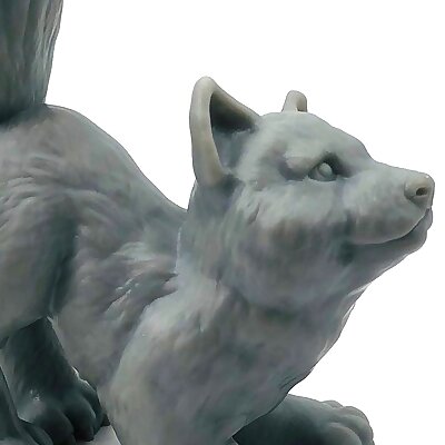 Wolfie supports free wolf cub sculpt