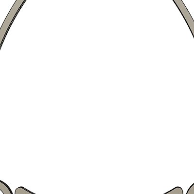 Manta Ray Face Shield w ClosedSolid top