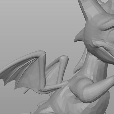 Spyro the Dragon poses Okay 👌 monochrom