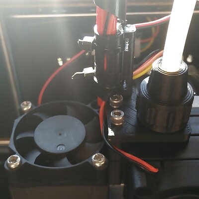 Lightweight Extruder Conversion  Cable Protection and PTFETube Adapter for CTC  Flashforge