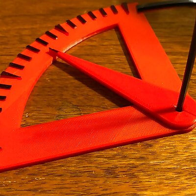 Protractor and Wrench for Nylock Bed Leveling Mod