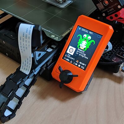 Prusa Mini Printbed Camera Mount with Cable Chain