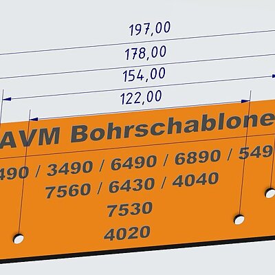 AVM Bohrschablone