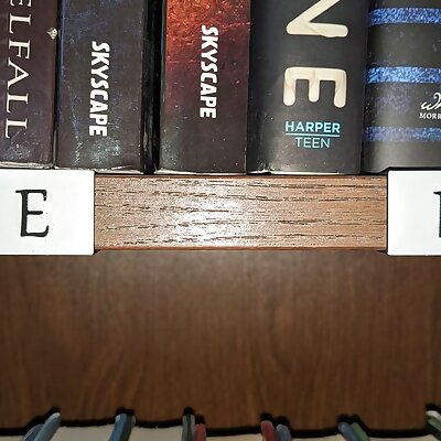 Bookshelf Label Clips