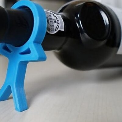 Wine bottle holder man 🍷
