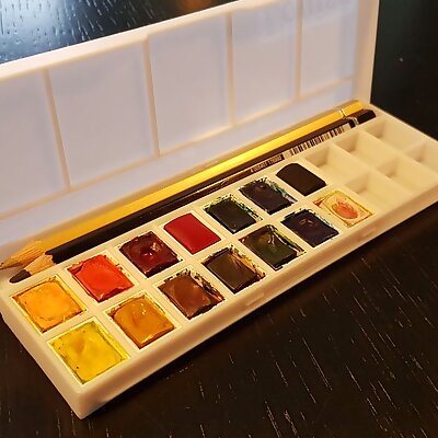 Watercolor half pan case