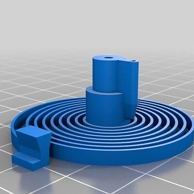 ABS printable Escapement Spring for 3D printed mechanical Clock with Anchor Escapement