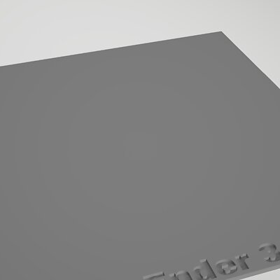 Creality Ender 3 custom build plate